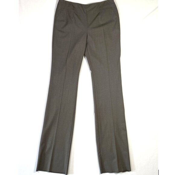 Alvin Valley Auslander Pant Size 10 Gray Straight Leg Wool Stretch Side Zip - Picture 2 of 16